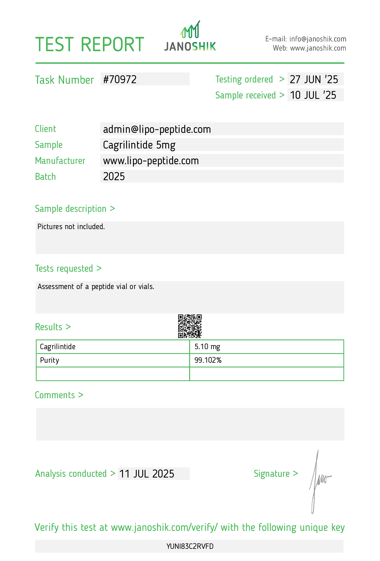 CGL Test Reports